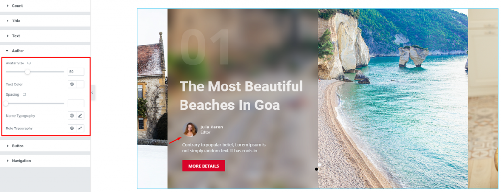 How to use Optick Slider widget 11 11 2 - BdThemes