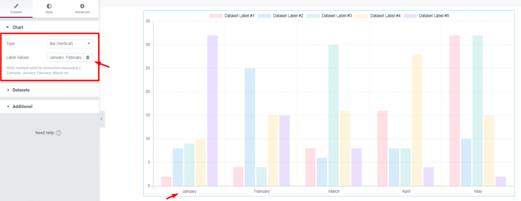 How to use Chart widget by Element Pack 2 2 6 - BdThemes