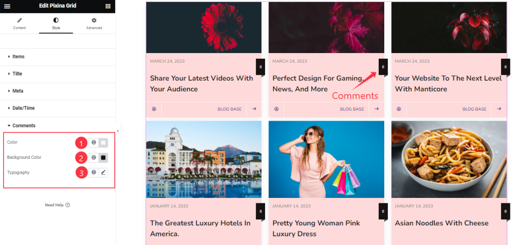 How To Use Pixina Grid Widget By Ultimate Post Kit 13 Comments 1 - BdThemes