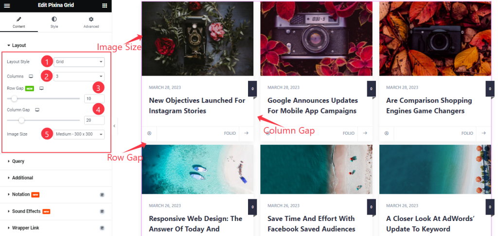How To Use Pixina Grid Widget By Ultimate Post Kit 2 Layout 7 - BdThemes