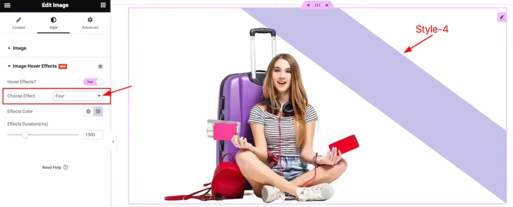How To Use Image Hover Effects Extension By Element Pack Pro 8 Style4 - BdThemes