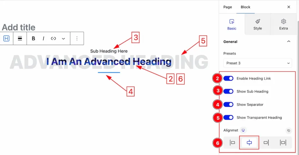 How To Use The Advanced Heading Block By Zoloblocks 4 General2 - BdThemes